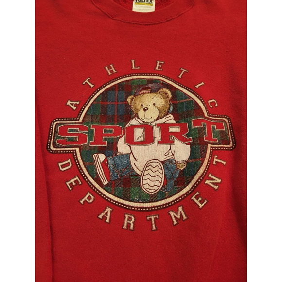 Vintage Tultex Athletic Sport Red Sweatshirt L - Picture 3 of 8